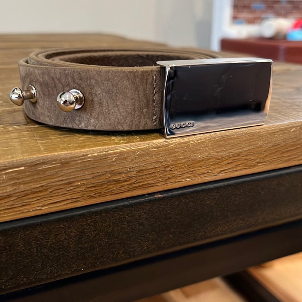 Gucci leather belt size 95